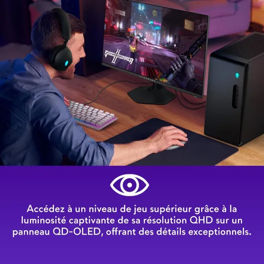27 QHD QD-OLED Moniteur Gaming AW2725DF, 360Hz, 0.03ms, FreeSync
