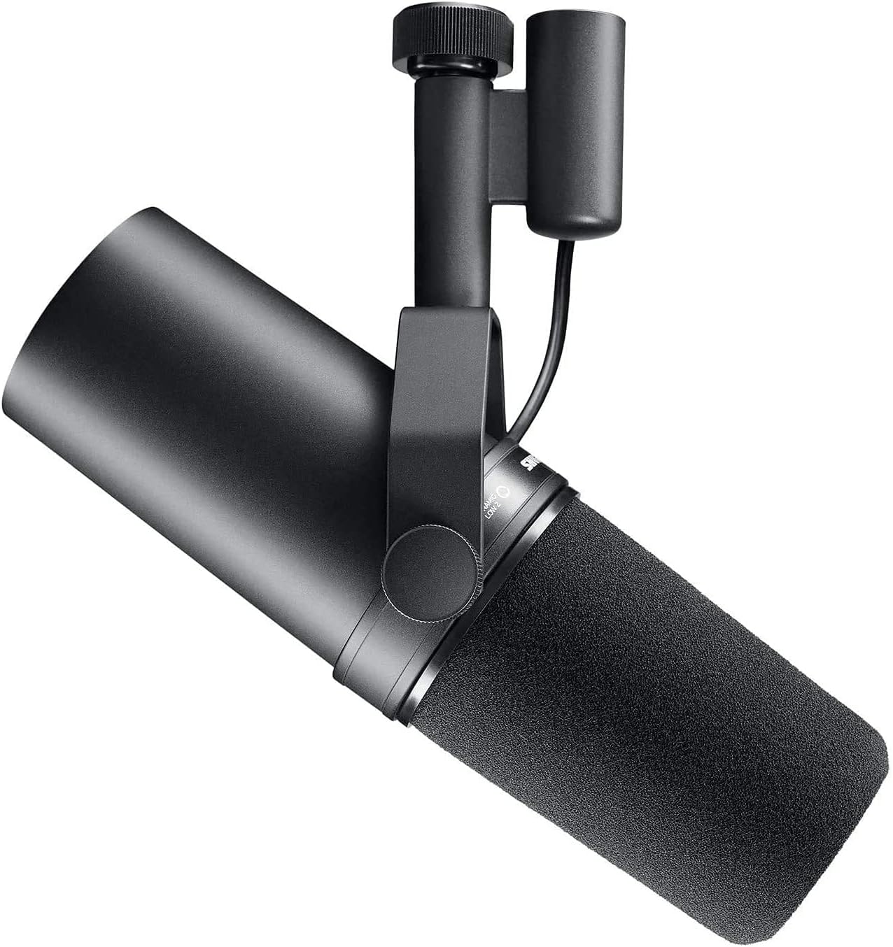 SM7B Microphone Dynamique Cardioïde, Son Doux et Chaleureux pour Le Broadcast, Le Podcast ou L’Enregistrement