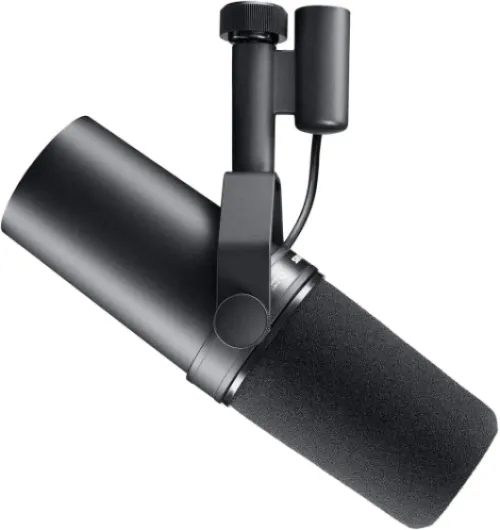 SM7B Microphone Dynamique Cardioïde, Son Doux et Chaleureux pour Le Broadcast, Le Podcast ou L’Enregistrement