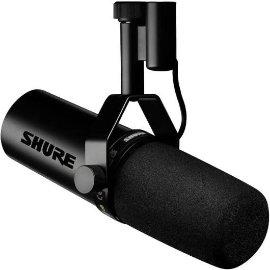 Shure SM7dB Dynamic Vocal Microphone with Built-in Preamp – Studio Mic for Streaming, Podcasting, and Recording – Smooth Sound, Wide Frequency Range, Rugged Build, Windscreen Included, Black SM7dB (Built-In Preamp)