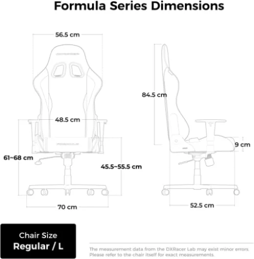 Formula L Noir Tissu la Chaise Gaming Originale Noir FD23 Tissu