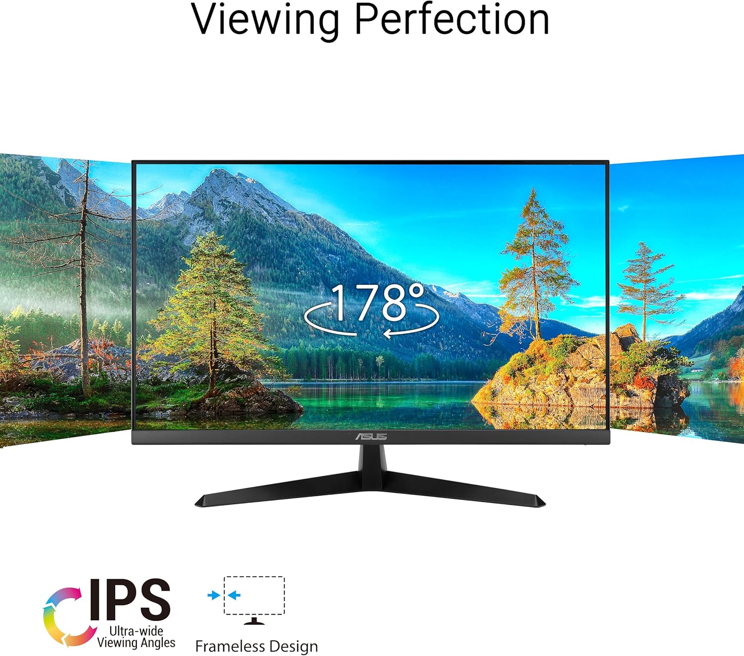 Moniteur de Jeu VY249HGR Eye Care – 23,8 Pouces FHD (1920 x 1080), IPS, 120 Hz (OC), SmoothMotion, 1 ms (MPRT), Adaptive Sync, Technologie Eye Care Plus, lumière Bleue, Flicker Free 24" IPS 120hz