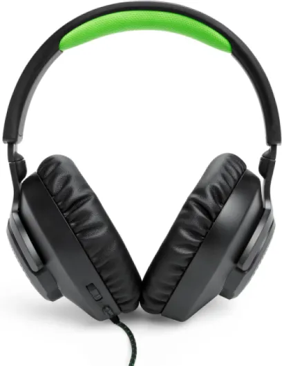 Quantum 100X – Casque de gaming filaire – avec Microphone à perche détachable – conçu pour la Xbox – Compatible avec les autres consoles – Noir et Vert JBLQ100XBLKGRN Noir/Vert