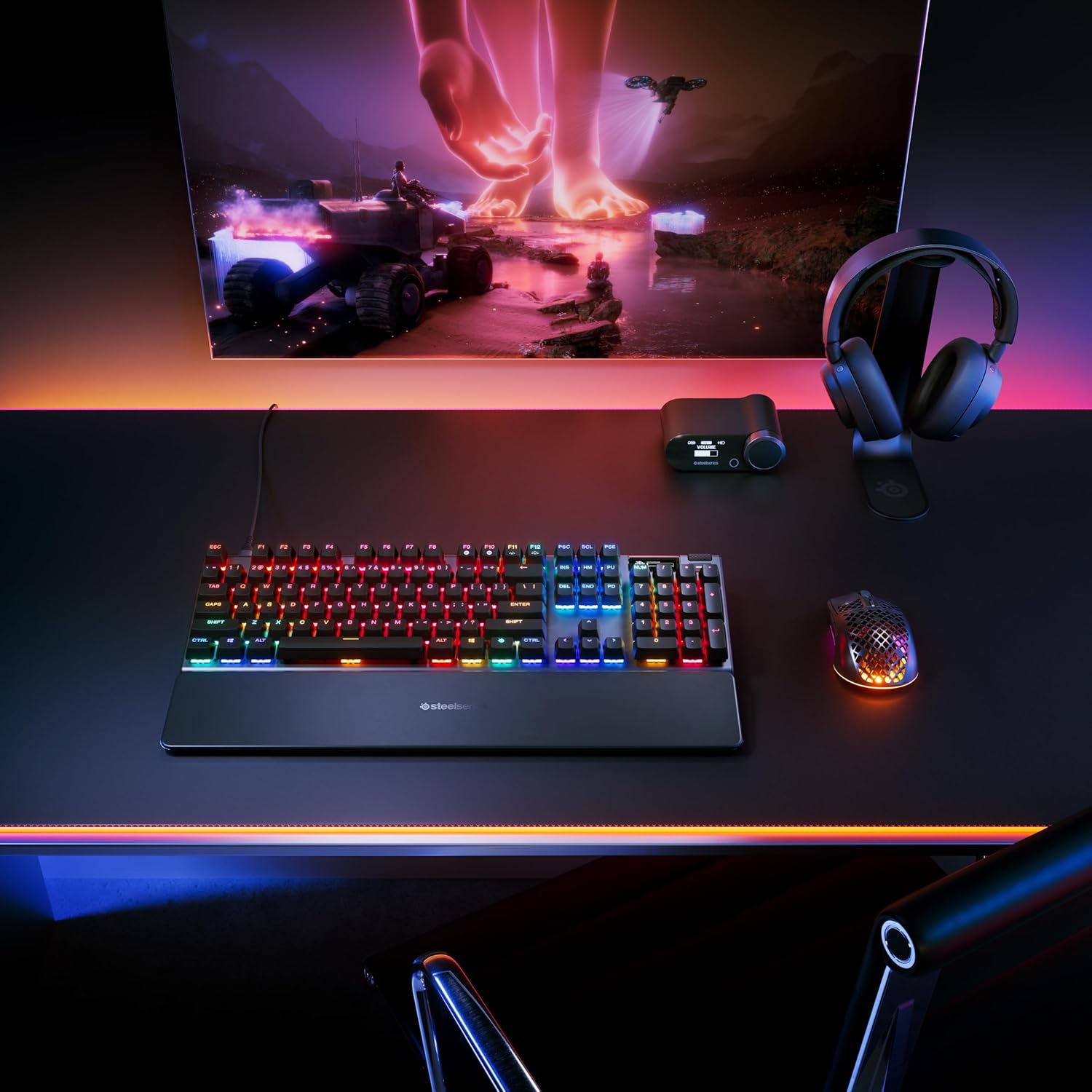 Apex Pro Gen 3 - Clavier Gamer HyperMagnetic - Switches OmniPoint 3.0 - Actionnement Ajustable - Toucher Rapide/SOCD - OLED - RGB - Capuchons PBT - USB-C - FR Layout AZERTY AZERTY Français