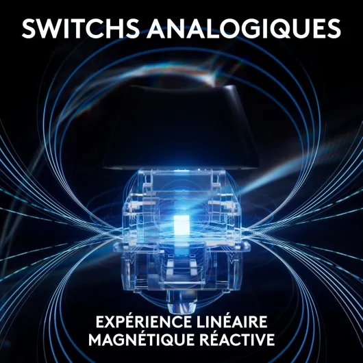 PRO X TKL RAPID, clavier gaming filaire sans pavé numérique touches analogiques magnétiques, mode de déclenchement rapide, actionnement réglable et RVB personnalisable - FRA AZERTY - Noir Noir Gaming Clavier