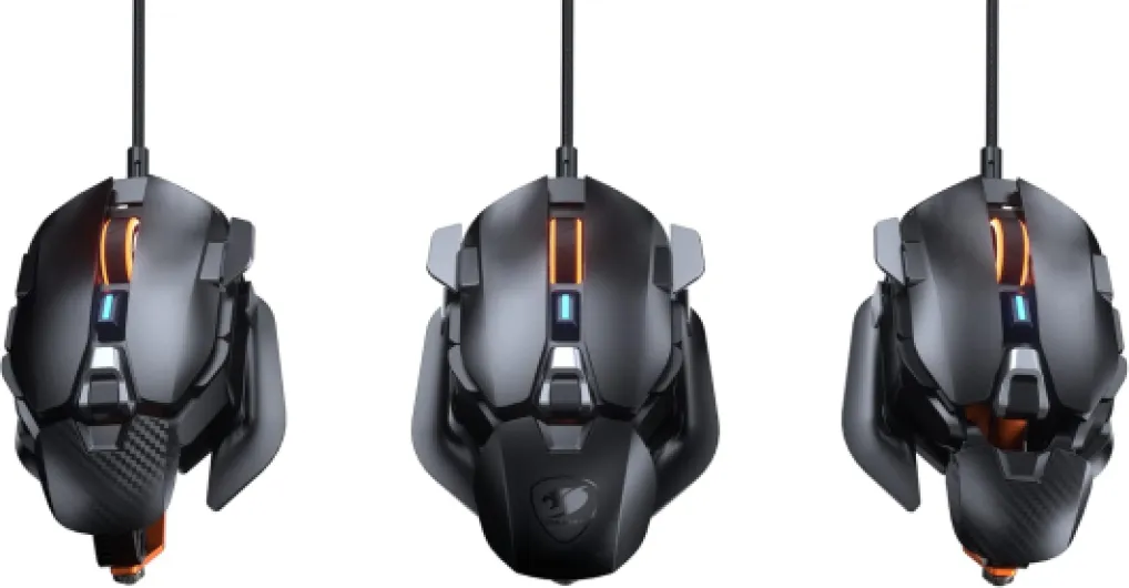 Gaming - Souris Gaming - DUALBLADER 16000 DPI Noir - Ergonomie ambidextre Personnalisable - Repose-Poignets - Capteur Optique 16 000 DPI - Câble ultraflex
