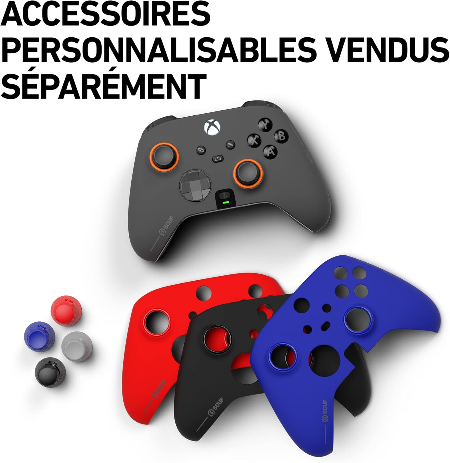INSTINCT PRO Manette Sans Fil Haute Performance – Gâchettes Instantanées Ajustables, Joysticks Interchangeables, Trois Profils, Bluetooth – Xbox Series X-S, Xbox One, PC, Mobile – Fracture 2023