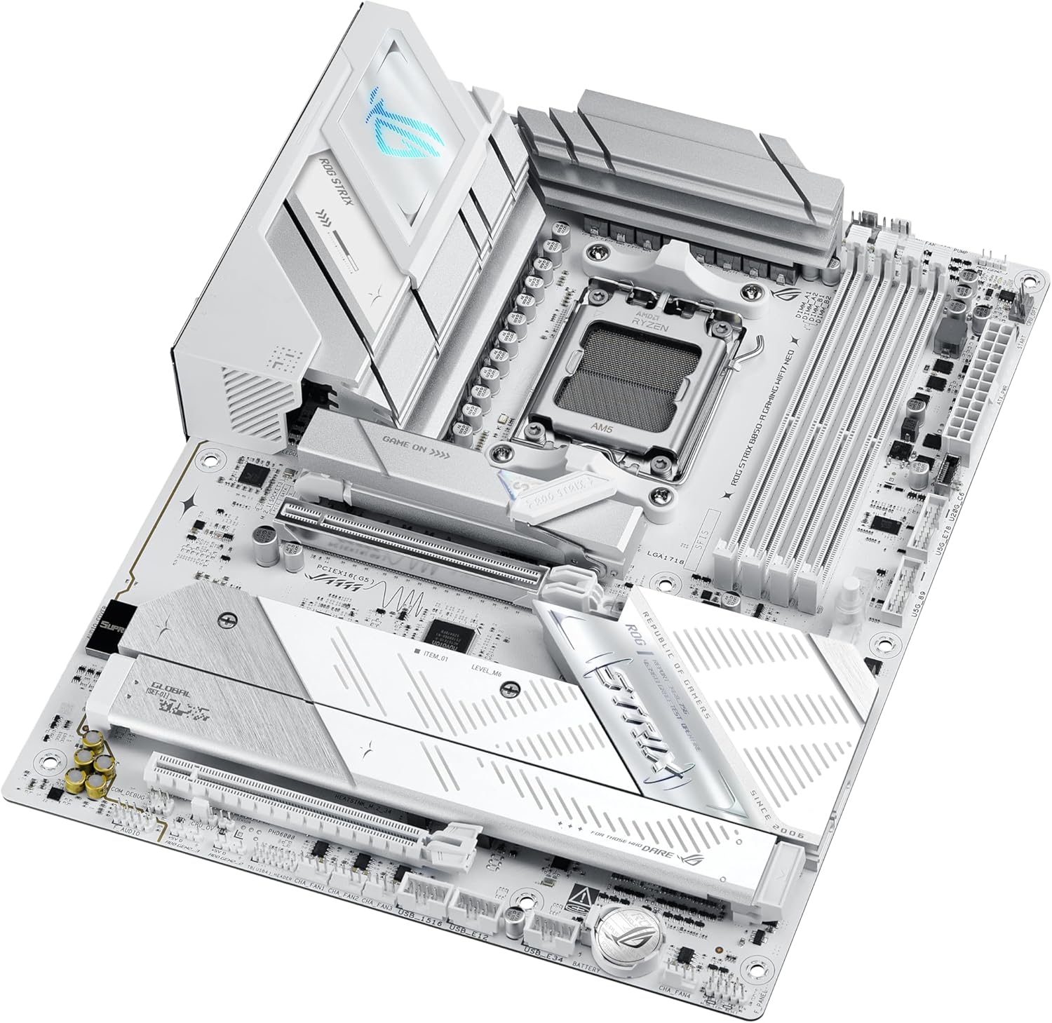 ROG Strix B850-A Gaming WiFi7 Neo, Carte mère AMD ATX, 14+2+2 Phases d'alimentation, Emplacement DDR5, PCIe 5.0, 4 emplacements M.2, Port USB-C 20 Gbps, WiFi 7, Realtek 5G, Aura Sync RGB B850-A GAMING WIFI7 NEO ROG STRIX