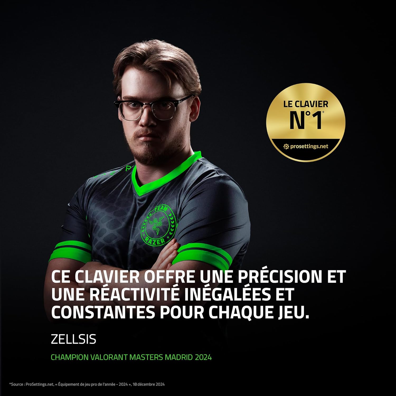 Razer Huntsman V3 Pro (Switches Analog) - Clavier Gamer Optique (Switches Analogiques réglables de 0,1 à 4,0mm, Déclenchement Rapide, Touches en PBT Doubleshot) Clavier AZERTY - Noir Huntsman V3 Pro Clavier FR Switch Optique Analogique