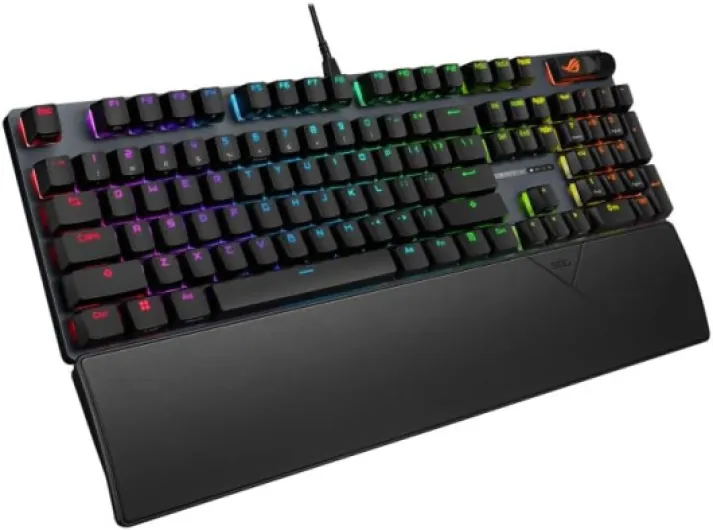 ROG Strix Scope II X – Clavier Gaming Mécanique AZERTY – Switchs ROG NX Snow V2, RGB, Touches Streaming, Molette Multimédia – Repose-Poignet – Noir