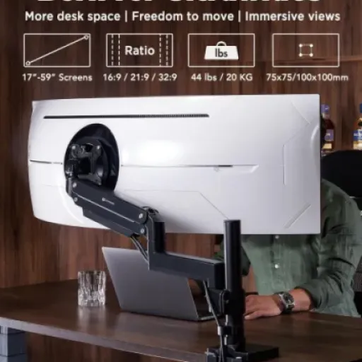 Test ULTRARM MA20P-S : un bras costaud pour écran 57", mais pas sans compromis