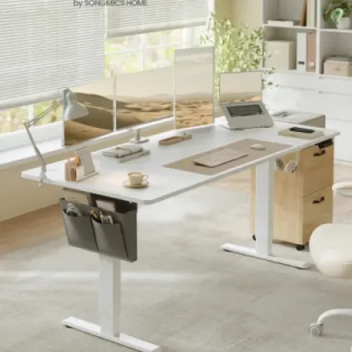 Test SONGMICS Bureau Électrique 180 x 80 : grand plateau, moteur correct, mais quelques compromis