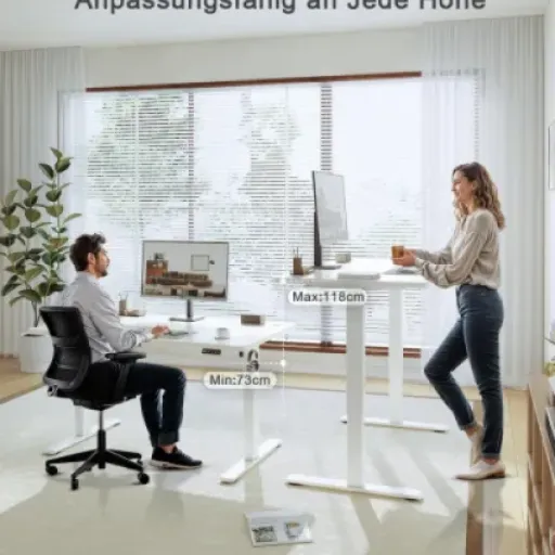 Test JUMMICO Bureau Assis Debout 160x70 : le bureau électrique qui fait le job sans ruiner ton budget