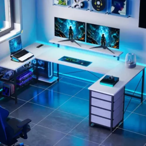 Test ODK Bureau en U 167×102 cm : un setup PC/boulot bien pensé sans se ruiner