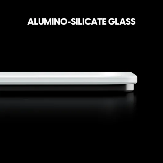 Pulsar Superglide v2 Tapis de Souris de Jeu en Verre Aluminium et Silicate antidérapant entièrement moulé en Caoutchouc de Silicone Haute densité 41,9 x 33 cm (L, Blanc)
