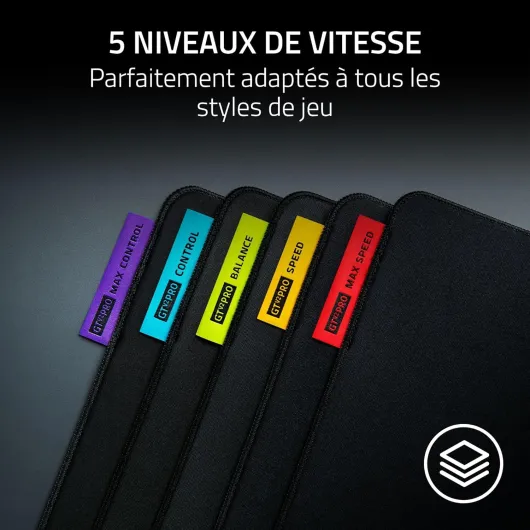 Gigantus V2 Pro L - Max Control - Tapis de Souris Gaming Esports Souple pour rapidité et contrôle - Mousse propriétaire GlideCore - Optimisé capteurs optiques - 500mm x 480mm - Max Control