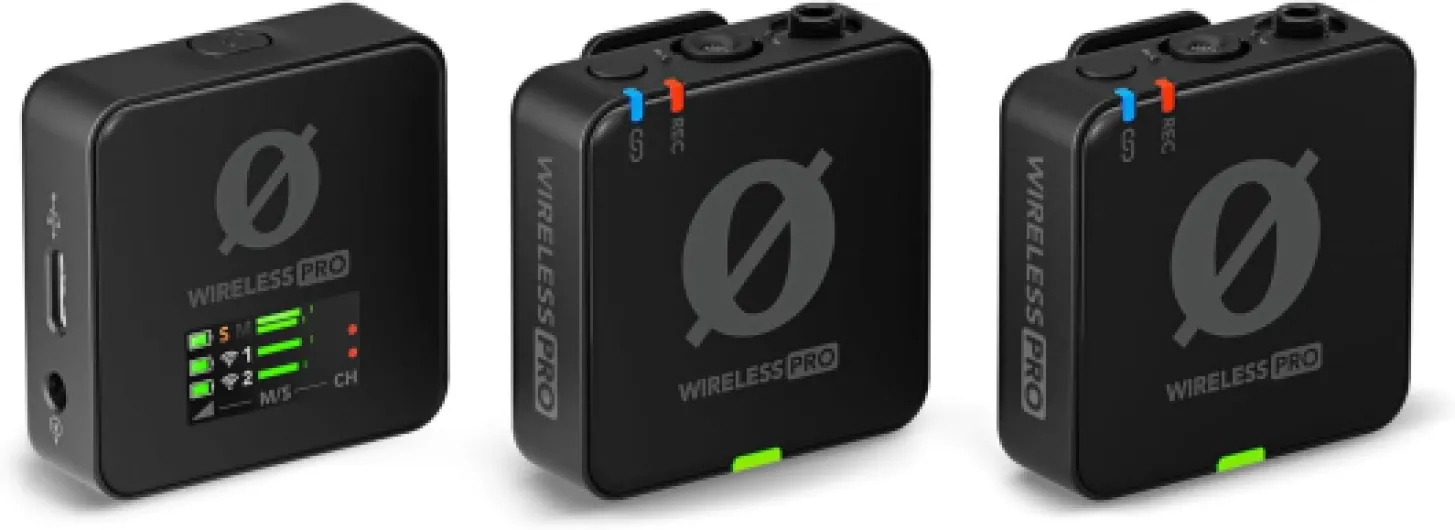 Rode Wireless Pro Kit de microphone avec adaptateur manuel Interview GO et protection anti-vent keepdrum en fourrure Noir