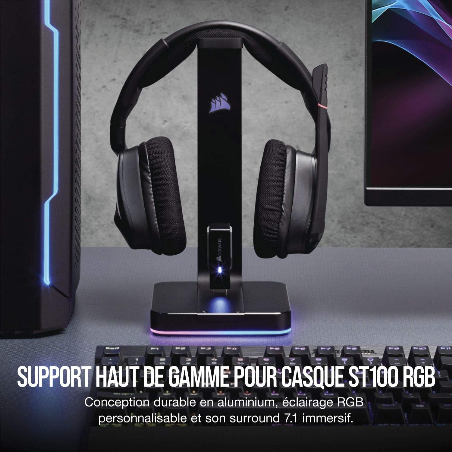 CA-9011167-EU Casque pour PC Gaming Aluminium RGB