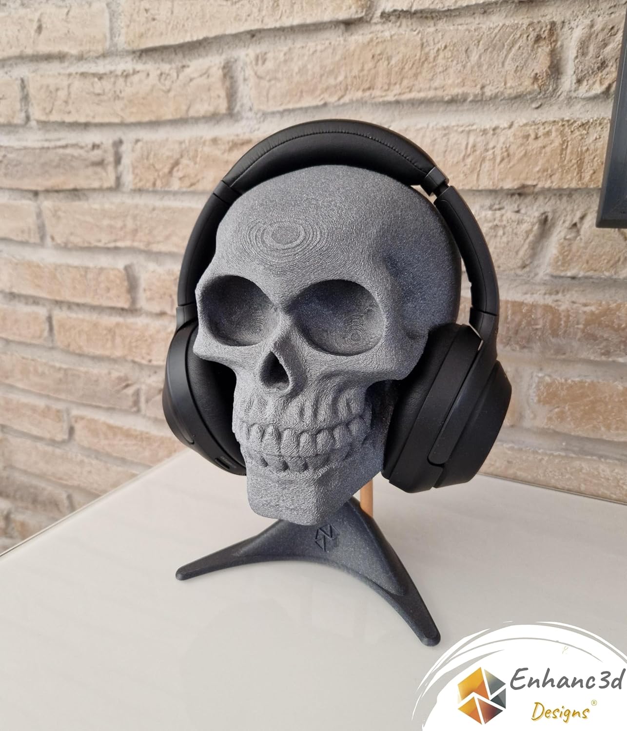 Support casque en forme de crâne – Support Casque Gamer – Porte Casque Gamer - Accessoire Gaming - Made in Europe