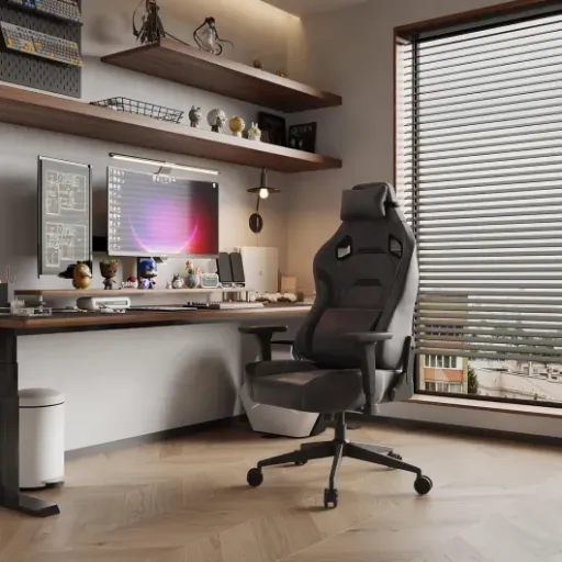 Test JUMMICO Chaise de gaming en cuir velours : confortable, large, mais pas irréprochable