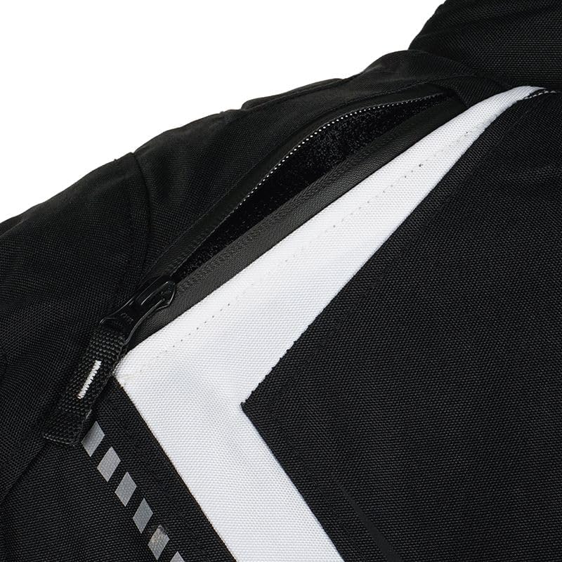 SPARKER Veste Moto 4 saison Blouson Moto Équipement de Protection Coupe-vent avec 4 Protections CE doublure thermique amovible Homme Noir XL