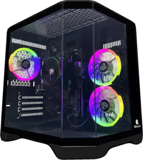 Pack Bronze - PC Gaming Complet (AMD Ryzen 5 5655G 6/12 4,4GHz, RX Vega 7, RAM 16Go, SSD 512Go, Windows 11 Pro - WiFi, Moniteur 24", Clavier, Souris, Casque) Ordinateur de Bureau (Noir) AMD 5655G/RX Vega 7/24" Noir