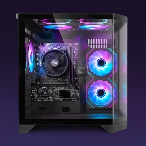 VI-206 PC Gamer Complet • 22" Écran • AMD Ryzen 3 3200G 4 cœurs • Radeon Vega 8 • 8 Go RAM • 480 Go SSD • Linux OS • WiFi Noir 480 Go