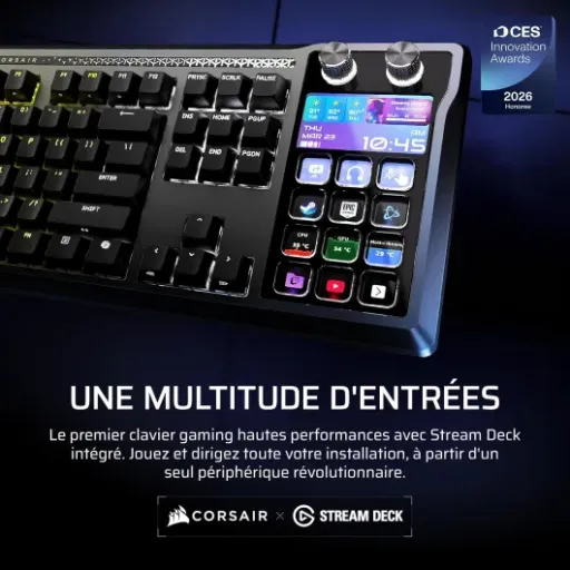 Test Corsair GALLEON 100 SD : un clavier-stream deck brillant sur le papier, compliqué en vrai