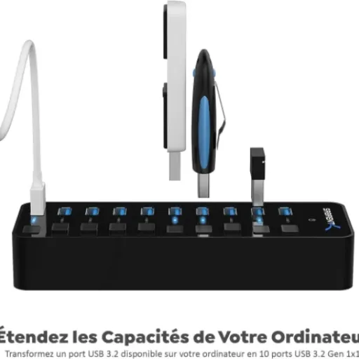 Test SABRENT HB-BU10 : le hub USB 10 ports qui calme enfin les déconnexions
