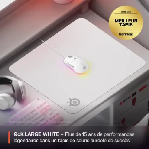 Test SteelSeries QcK Grand Blanc : le tapis simple qui fait le job pour le gaming