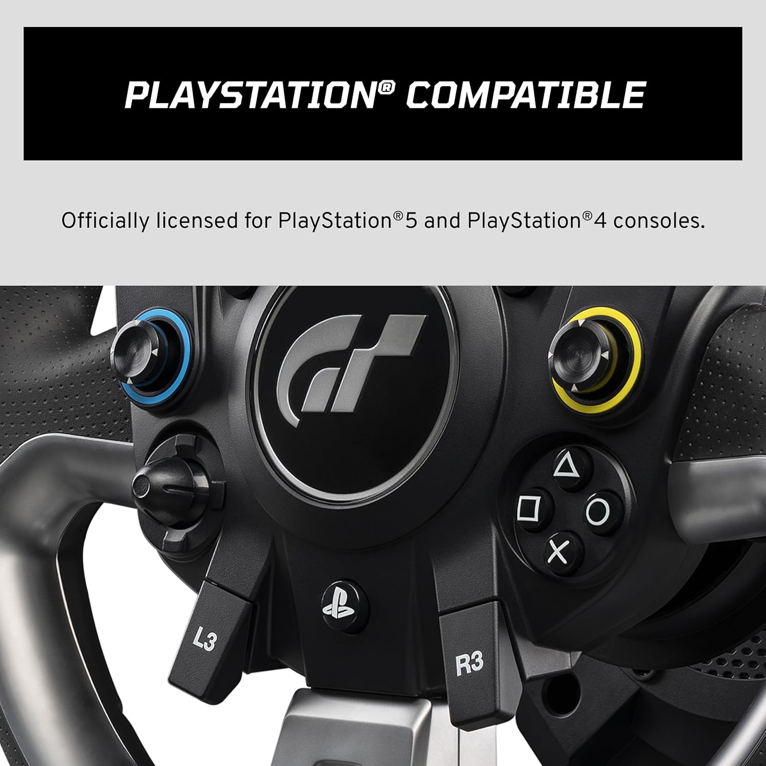 Officially Licensed Gran Turismo DD Pro PlayStation Sim Racing Steering Wheel, Base and Pedals – Polyphony Digital Wheel, 5 Nm FluxBarrier Direct Drive, 2-Pedal Set for PC, PS5, PS4