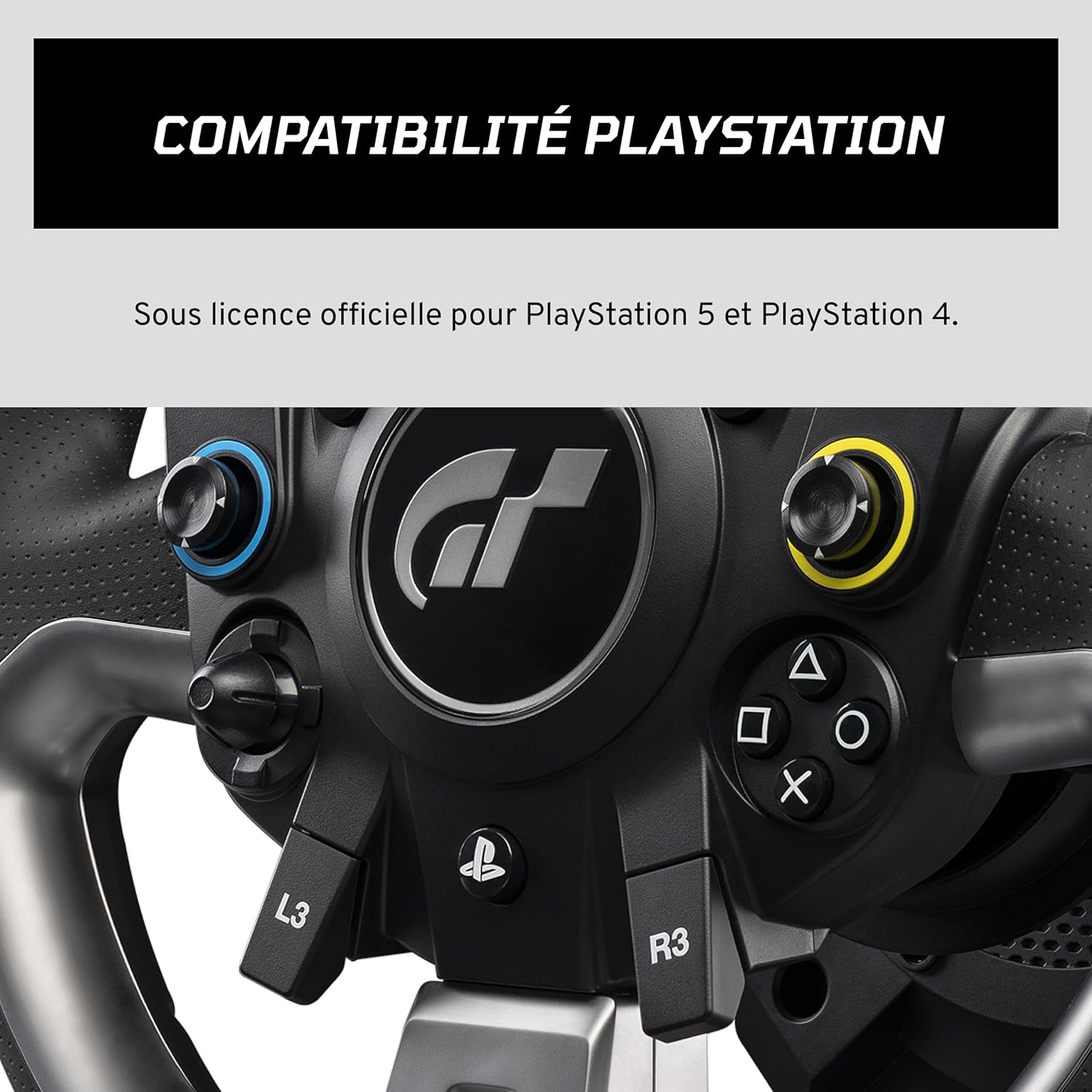 Gran Turismo DD Pro PlayStation® Sim Volant de Course sous Licence Officielle, Empattement et Pédales – Volant Polyphony Digital, Direct Drive 5 Nm, Jeu de 2 Pédales pour PC, PS5, PS4